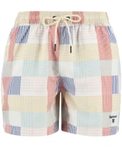 Men's Barbour Patch Swim Shorts - Red