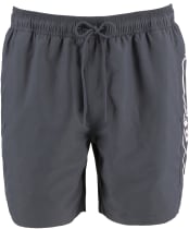 Men's Barbour International Large Logo Swim Shorts - Storm Grey