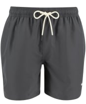 Men's Barbour Water Reactive Leaf Print Swim Short - Asphalt