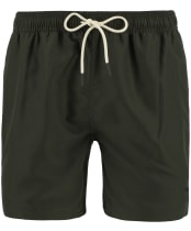 Men's Barbour Water Reactive Tartan Swim Short - Olive / Ancient Tartan