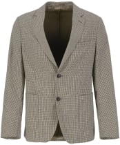 Men's Barbour Forstone Houndstooth Blazer - Stone