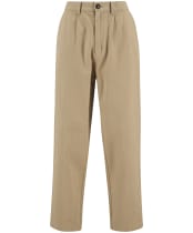 Men's Barbour Cotton Linen Relaxed Trouser - Washed Stone