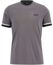 Men's Barbour International Deep Cuff Evan Tipped T-Shirt - Aluminium