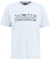 Men's Barbour International Unite Printed T-Shirt - Skywriting