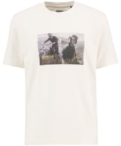Men's Barbour International Hellen Photographic T-Shirt - Whisper White
