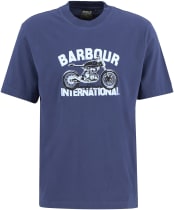 Men's Barbour International Shifter Graphic Print T-Shirt - Oceana