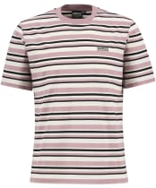 Men's Barbour International Burnwood Stripe T-Shirt - Woodrose