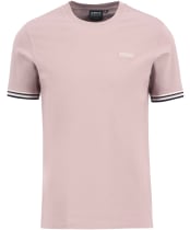 Men's Barbour International Burnwood Tipped Cuff T-Shirt - Woodrose