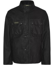 Men's Barbour International Merton Waxed Jacket - Black