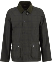 Men's Barbour Tartan Ambleside Waxed Jacket - Archive Olive Tartan