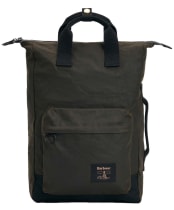 Barbour Field Wax Backpack - Olive / Black