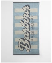 Barbour Archive Beach Towel - Surf Blue Logo