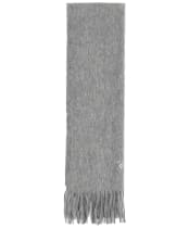 Barbour Plain Lambswool Scarf - Light Grey Marl