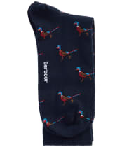 Men's Barbour Mavin Socks - Navy / Pheasant