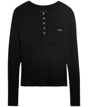 Women's Barbour International Kyla Knitted Jumper - Black