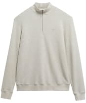 Men's Barbour Ravensworth Half Zip Sweatshirt - Ecru Marl