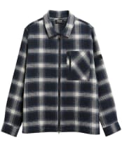 Men's Barbour International Elm Checked Overshirt - Oxford Navy