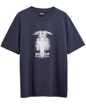 Men's Barbour International Hocking Graphic T-Shirt - Oxford Navy