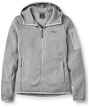 Women's Rab Ryvoan Full Zip Hoody - Light Zinc