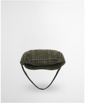 Barbour Wilkin Dog Flat Cap - Olive Check