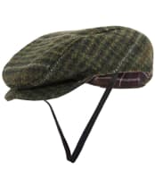 Barbour Wilkin Dog Flat Cap - Olive Check