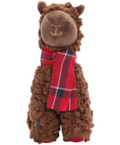 Barbour Dog Llama Toy - BROWN/ CARDINAL