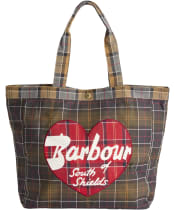 Women's Barbour Heart Tote Bag - CLASSIC/CARDINA