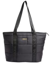 Women's Barbour International Monaco Baffle Quilt Tote Bag - Black