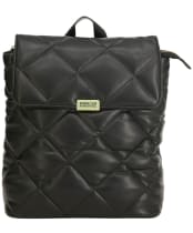 Women's Barbour International Soft Quilt Hoxton Backpack - Black