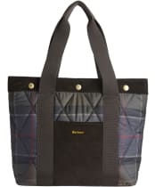 Women's Barbour Healy Tartan Tote Bag - Shadow Classic Tartan