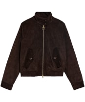 Women's Barbour Overton Casual Jacket - BROWN/SHADOW CL