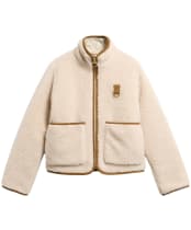 Women's Barbour Elenora Casual Fleece Jacket - Ecru