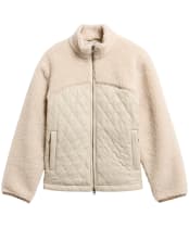 Women's Barbour Ami Casual Fleece Jacket - Ecru