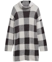 Women's Barbour International Amaya Knitted Mini Dress - TRUFFLE MULTI