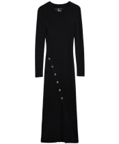 Women's Barbour International Molina Knitted Midi Dress - Black