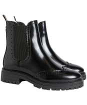 Women's Barbour Fawne Chelsea Boots - Black Glace
