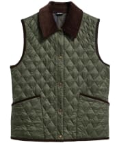 Women's Barbour Darwen Quilted Gilet - Olive / Shadow Classic