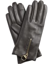 Women's Barbour Arlene Leather Gloves - BROWN/MUTED