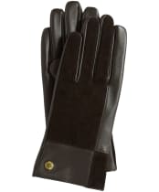 Women's Barbour Dunswell Patchwork Gloves - Brown