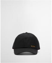 Women's Barbour Belsay Wax Sports Cap - Black / Cardinal
