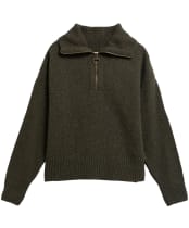 Women's Barbour Lavensdale Half Zip Knitted Jumper - Olive