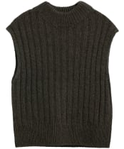 Women's Barbour Anastasia Knitted Vest - Olive Multi Patchwork