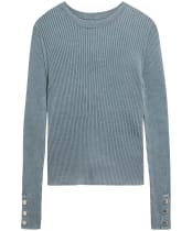 Women's Barbour International Seren Knitted Jumper - Washed Pearl Blue