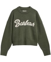 Women's Barbour Ivybridge Knitted Jumper - Olive