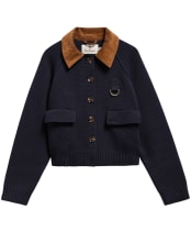 Women's Barbour Alverstone Knitted Cardigan - Navy