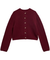 Women's Barbour Adalyn Knitted Cardigan - Cranberry Red