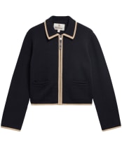 Women's Barbour Amryn Knitted Zip Through Cardigan - Black