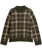 Women's Barbour Delilah Knitted Jumper - Olive Multi Patchwork