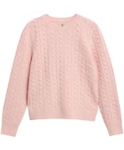 Women's Barbour Ashdown Cable Knitted Jumper - Pink Blush