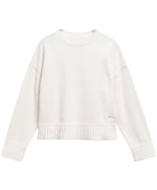 Women's Barbour Harling Cotton Knitted Jumper - Ecru